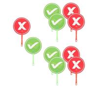 MotiveTech Lot de 10 Palettes de Vertes et Rouges pour L'évaluation Des