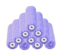MotiveTech Lot de 10 Rouleaux de Peinture 4 Pouces, Tête Brosse Confortable, Violet,
