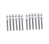 MotiveTech Lot de 12 Vis de Batterie, Accessoires de Quincaillerie, Pièces D'instruments de Percussion Antirouille, Vis Courtes de Remplacement pour Kit de B, S