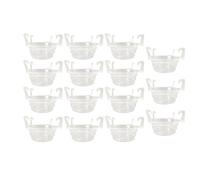 MotiveTech Lot de 15 Plateaux pour Pots de Fleurs avec Crochet pour évacuer l'eau, Intérieur et Extérieur, 6 Pouces