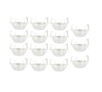 MotiveTech Lot de 15 Plateaux pour Pots de Fleurs avec Crochet pour évacuer l'eau, Intérieur et Extérieur, 8 Pouces