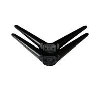 MotiveTech Lot de 2 Pieds de Support TV antidérapants, faciles à Installer et Portables, avec Socle Noir.