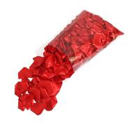 MotiveTech Lot de 234 pétales de rose en ruban de satin pour décorations faites à la main et présentoirs floraux lors de fêtes Rouge