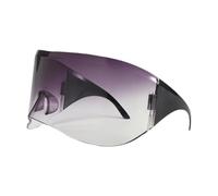 MotiveTech Lunettes de Soleil Surdimensionnées sans Monture Mode Tendance Lunettes de Cyclisme Légères Matériau PC pour Adultes Convenant pour Randonnée Ville, Violet