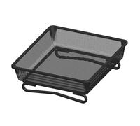 MotiveTech Mangeoire à Oiseaux Support d'alimentation Plateau Au Sol Bac de Jardin Station Robuste en Fer Résistant à l'usure Approprié comme Cadeau pour Amateur, Noir