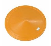 MotiveTech Mangeoire Poules Automatique Anti Nuisible, Distributeur Graines Volailles en Polymère Robuste, Jaune, avec Couvercle, Grand Couvercle 52,5 cm