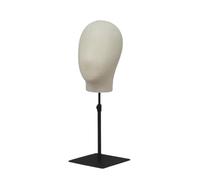 MotiveTech Mannequin d’Exposition Ajustable Tête Mannequin Support Réglable, , pr Magasin, Comptoir , Lin
