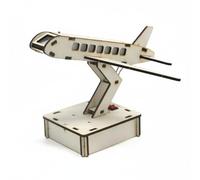 MotiveTech Maquette Avion Bois Jouet Éducatif Kit Science Modèle Assemblage DIY Puzzle Construction Compréhension Structures Développement Logique Adapté aux