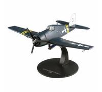 MotiveTech Maquette d'avion de Militaire à l'échelle 1/72 Moulé sous Pression Modèle d'avion de Chasse en Alliage Détails Réalistes pour Collectionneurs, Vitrine, F6f Hellcat