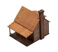 MotiveTech Maquettes à Construire, Kit de Maquette En Bois à Monter Soi-même, Puzzle D'architecture à L'échelle OO, Modèle pour Micro-, Idéal Comm, Style un
