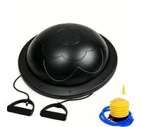 MotiveTech mi-Ballon avec Résistance Compact mi-Ballon D'équilibre Léger Station D'équilibre pour Maison, Noir