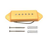 MotiveTech Micro Guitare Pickup Simple Bobinage P90 Élément Remplacement Instrument Musical Ton Fonction Sensible Adapté Entretien Réparation Scène D, Cou Jaune