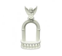 MotiveTech Miniature Scene Display Support Miniature Ange Arche Style Europeen Presentoir Figurine Ailee Socle Plastique PLA Structure Creuse Effet Thematique, Blanc, Petit
