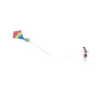 MotiveTech Modèle Réduit de Deltaplane à L'échelle 1/64, Objet de Collection, Multifonctionnel, avec Des Détails Soignés, Idéal pour Une Maison de Poupée Ou, Fille En Robe Rose