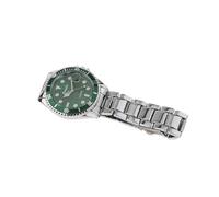 MotiveTech Montre Automatique pour Homme, Modèle Analogique avec Calendrier, Adaptée pour Le Travail et Les Activités Extérieures, Vert