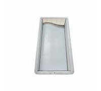 MotiveTech Moule à Bordure Béton Coffrage S pour Gabarit pour Bordures Uniformes Profilé Courbé Efficace Fabriqué en Plastique Réutilisable Utilisation Aménagements Publics, 60-30-12-8cm, S-type