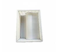 MotiveTech Moule à Bordure Béton Coffrage S pour Gabarit pour Bordures Uniformes Profilé Courbé Efficace Fabriqué en Plastique Réutilisable Utilisation Aménagements Publics, 60-45-25-10cm, S-type