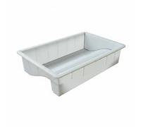 MotiveTech Moule à Bordure Béton Coffrage S pour Gabarit pour Bordures Uniformes Profilé Courbé Efficace Fabriqué en Plastique Réutilisable Utilisation Aménagements Publics, 60-35-13-7cm, S-type