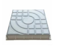 MotiveTech Moule à Pavé Gabarit Jardin Forme Brique Polypropylène Facile Usage Manuel Convient à la Cour Allée Jardin Voie Extérieure, Carré, Motif Espagnol, 25x25x4cm