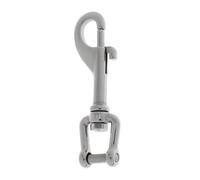 MotiveTech Mousqueton à Largage Rapide Poli Crochet d'attache Rapide Compact Mousqueton avec Goupille Verrouillage pour Navigateurs, Gréement Marin, 85 Mm