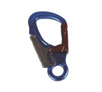 MotiveTech Mousqueton Double Verrouillage Crochet Fermeture Automatique Aluminium Clip de Sécurité Attache à Ressort Résistant pour Matériel d'alpinisme Adapté à, Bleu