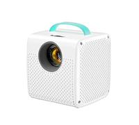 MotiveTech Nomade Projecteur Portable Léger Vidéoprojecteur pour Chambre, Blanc, Version Miroir