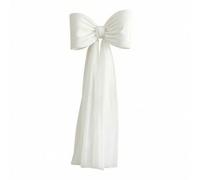 MotiveTech Nœud Énorme avec Drapé Blanc Nœud en Tulle Transparent Décoration pour Mariés, Vitrine