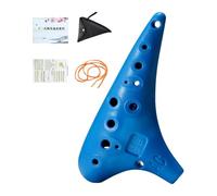 MotiveTech Ocarina 12 Trous Alto Instrument Musical Résine Compacte Portabilité Simple Manipulation Confortable Adaptée Aux Professeurs Salle de Classe Loisirs É, Bleu