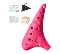 MotiveTech Ocarina 12 Trous Alto Instrument Musical Résine Compacte Portabilité Simple Manipulation Confortable Adaptée Aux Professeurs Salle de Classe Loisirs É, Rose