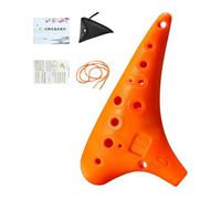 MotiveTech Ocarina 12 Trous Alto Instrument Musical Résine Compacte Portabilité Simple Manipulation Confortable Adaptée Aux Professeurs Salle de Classe Loisirs É, Orange