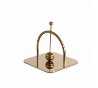 MotiveTech Ornement en Acier Inoxydable Arche Courbe Balance Justice Décorative Prise Ferme Attache Nappe Métallique, Argenté, 18 18 17cm