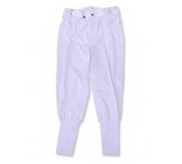 MotiveTech Pantalon d'Équitation de Compétition Pantalon de Concours Culotte de Cheval Pantalon Basane Nylon Ceinture Passants Fermeture Devant Finition Sobre, Go_0, Blanc