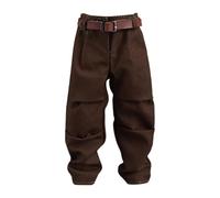 MotiveTech Pantalon harem 1/12 avec ceinture pour figurines d'action de 6 pouces, Pantalon Brun Foncé