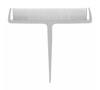 MotiveTech Peigne Applicateur de Teinture Réutilisable Planche à Mèches avec Peigne Prise Antidérapante Planche de Balayage avec Dents pour Coiffeurs, Blanc
