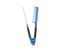 MotiveTech Peigne lisseur, brosse à cheveux résistante à la chaleur, brosse de coiffure professionnelle pour usage domestique, Bleu Foncé