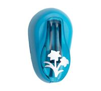 MotiveTech Perforatrice Créative Papier Mini Outil Découpe Artisanat Scrapbooking Perforatrice Portable Alliage PP Adaptée à l'Atelier Créatif Bureau Créations, Bleu