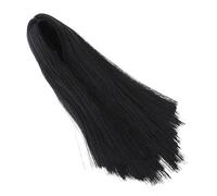 MotiveTech Perruque Cheveux Longs Lisses pour Poupée 1/6 Mèche Capillaire Réaliste pour Accessoire de Tête Féminine 12 Pouces Adaptée pour Réparation et Création, Noir, comme décrit
