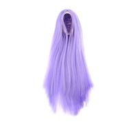 MotiveTech Perruque Cheveux Longs Lisses pour Poupée 1/6 Mèche Capillaire Réaliste pour Accessoire de Tête Féminine 12 Pouces Adaptée pour Réparation et Création, Violet, comme décrit
