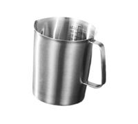 MotiveTech Pichet En Acier Inoxydable, Ustensile de Pâtisserie, avec Poignée, pour Mélanger En Cuisine, pour Faire Mousser Le Lait et Les La, 1000 Ml