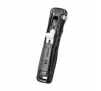 MotiveTech Pince Poussoir pour Documents Pince Dossier Attache Document Agrafe Réutilisable Alignement des Pages pour Notes et Rapports Convient à Bureau Examens Bibliothèque, Transparent Blk 8-Pk
