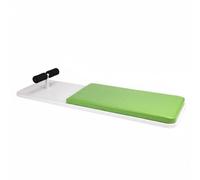 MotiveTech Planche de Test Abdominaux Banc Abdos Appareil Fitness Planche d'Exercice Plateau d'Évaluation avec Support Chevilles en Mousse et Surface Confort, Vert, Vert