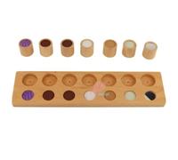 MotiveTech Planche Sensorielle avec Cylindres Pédagogie Sensorielle Planche Sensoriel en Bois Matériel Sensoriel pour École Maternelle
