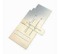 MotiveTech Plaque D'alignement avec Barre Réglable En Acier Inoxydable Plaque Nivellement Précis Règle Maçon pour Plaquistes, Maçons, Plâtrerie, Rénovation, 11cm 26cm 1.65mm