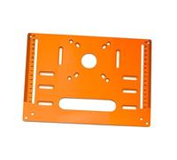 MotiveTech Plaque de Base Scie Circulaire Plateau pour Guide Droit et Angle Support pour Machine à Découper Bakélite Adaptée Aux Ateliers Travaux Bois Es, 28cmx20cm