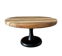 MotiveTech Plateau de Rangement Polyvalent pour Gâteaux, Présentoir à Cupcakes En Bois, Plateau de Service pour Gâteaux pour Fêtes à Domicile, Fêtes, 20cm