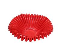 MotiveTech Plateau En Résine Ondoyant Coupelle à Bonbons Élégant Centre Table pour Hôtel, Rouge, Grand 32 32 12cm
