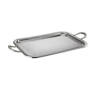 MotiveTech Plateau Service Rectangulaire Plateau En Acier Inoxydable Morne Vaisselle pour Professionnels, Bar, Handle Tray