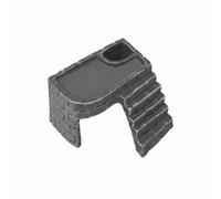 MotiveTech Plateforme d'escalade Pont Soleil Refuge Abri Cachette Rampe Résine Poids Équilibré Reste en Place Aspect Rocher Cuve pour Plantes Convient aux, Petit, Tour De Guet Simple