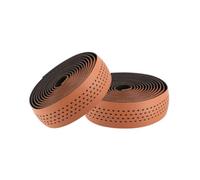 MotiveTech Poignée de Guidon Vélo Ruban Guidon Bande Poignée Couvre Guidon Coussin Guidon Silicone Souple avec Base EVA Anti Vibration Ventilation et Absorption, Brown