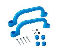 MotiveTech Poignée d'escalade pour Enfants Prise Moulée Barre de Sécurité Poignée de Soutien Adaptée au Développement Physique Cabane Extérieure Parcours de Motricité, Bleu Ciel